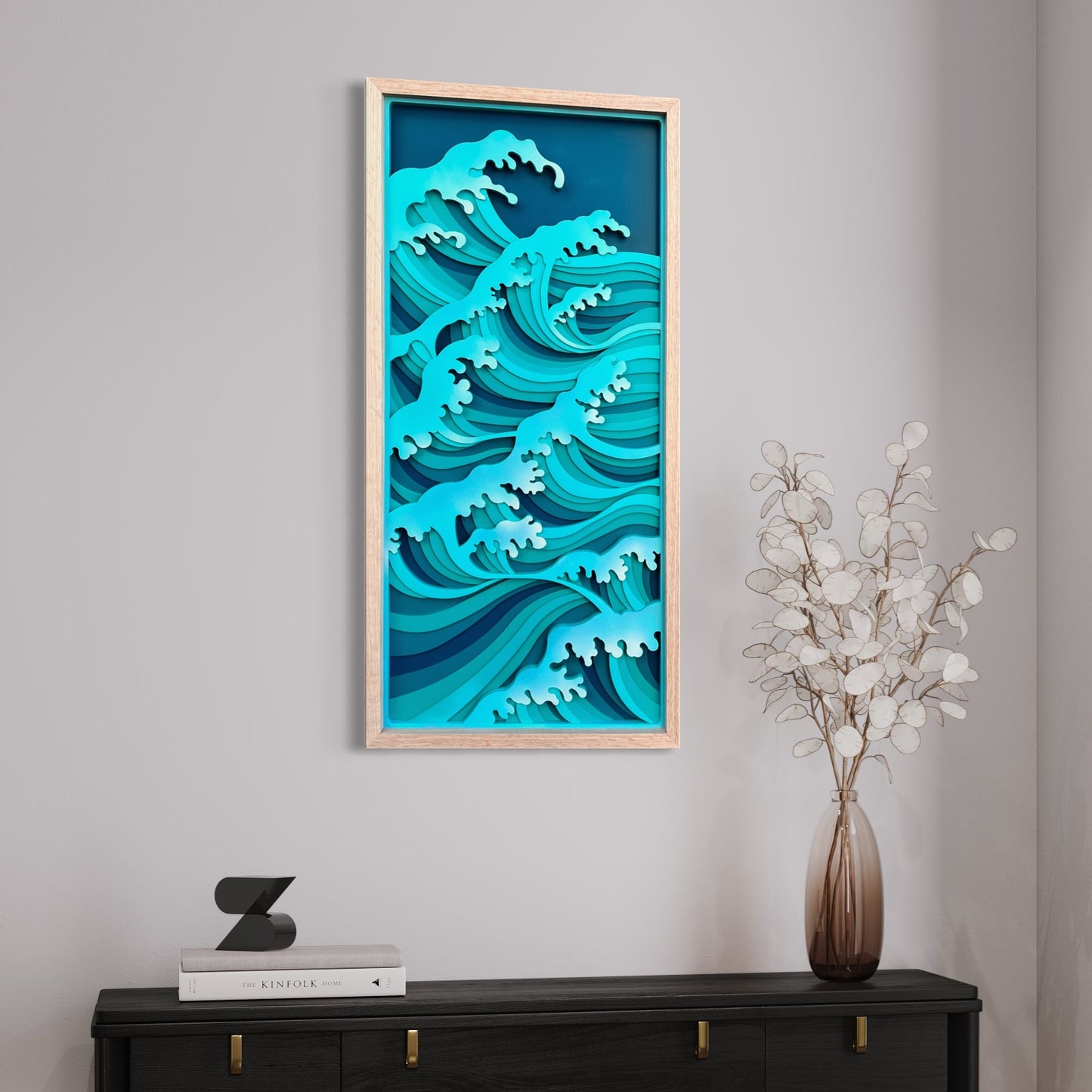 Large Ocean Wave Mandala