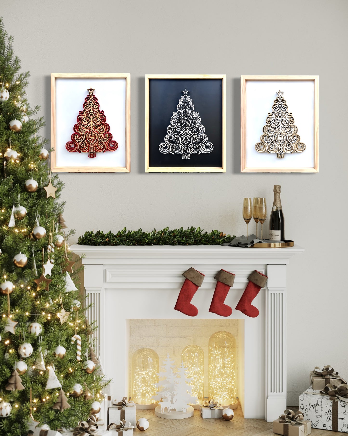 Christmas tree Mandala