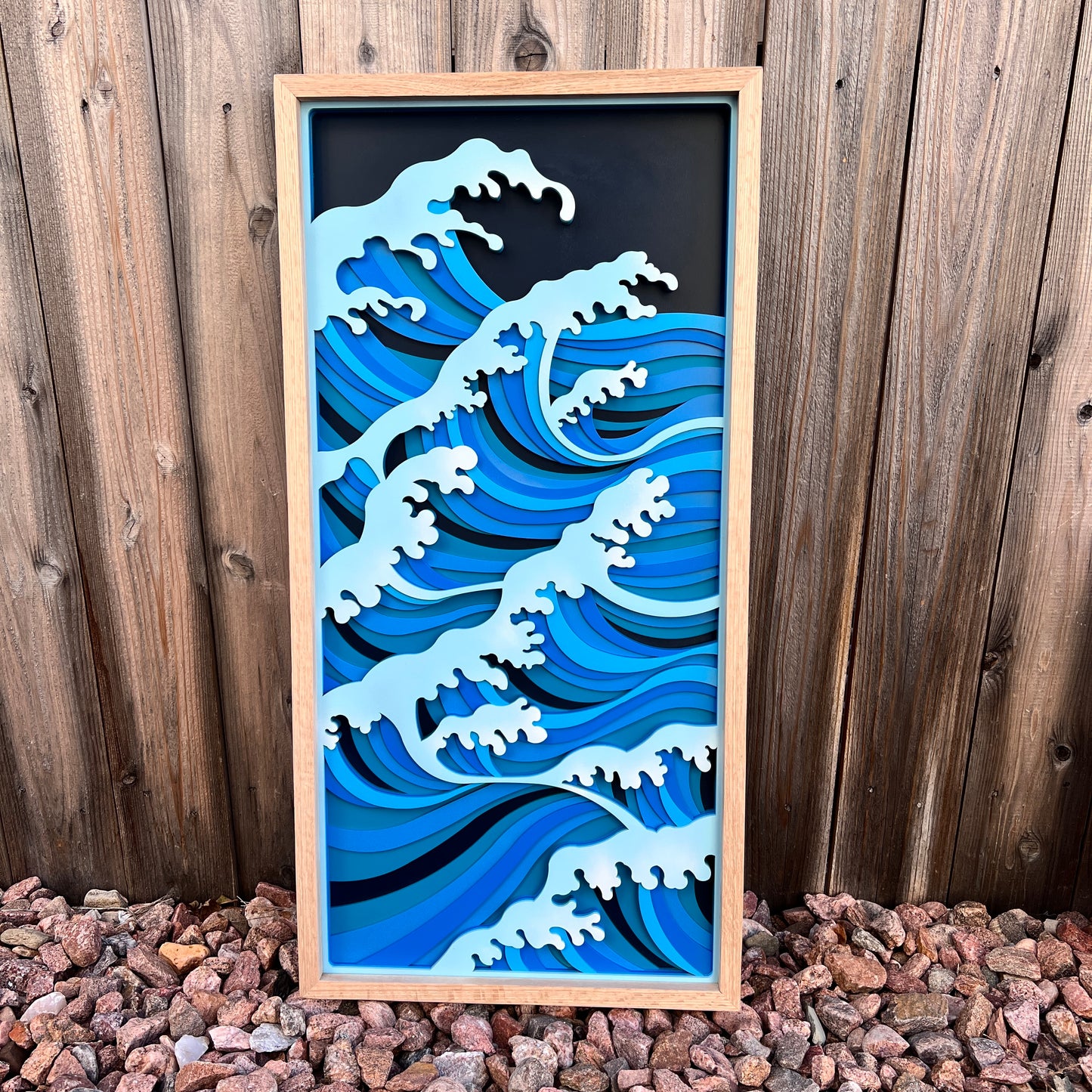 Large Ocean Wave Mandala