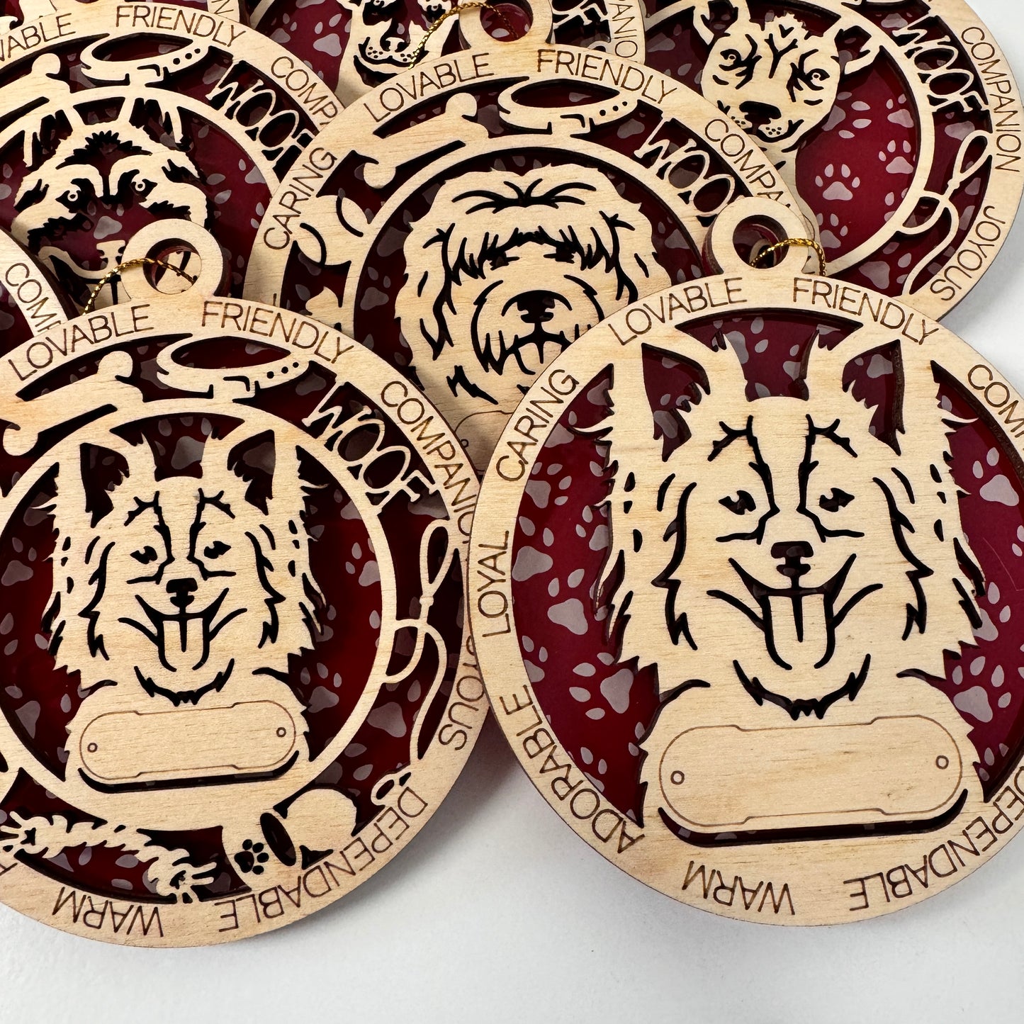 DOG ORNAMENTS PACK 3