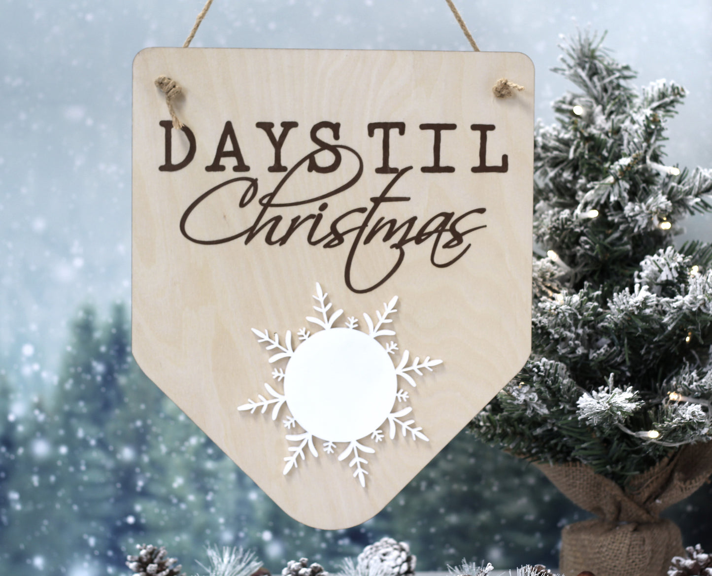 Christmas Countdown Sign