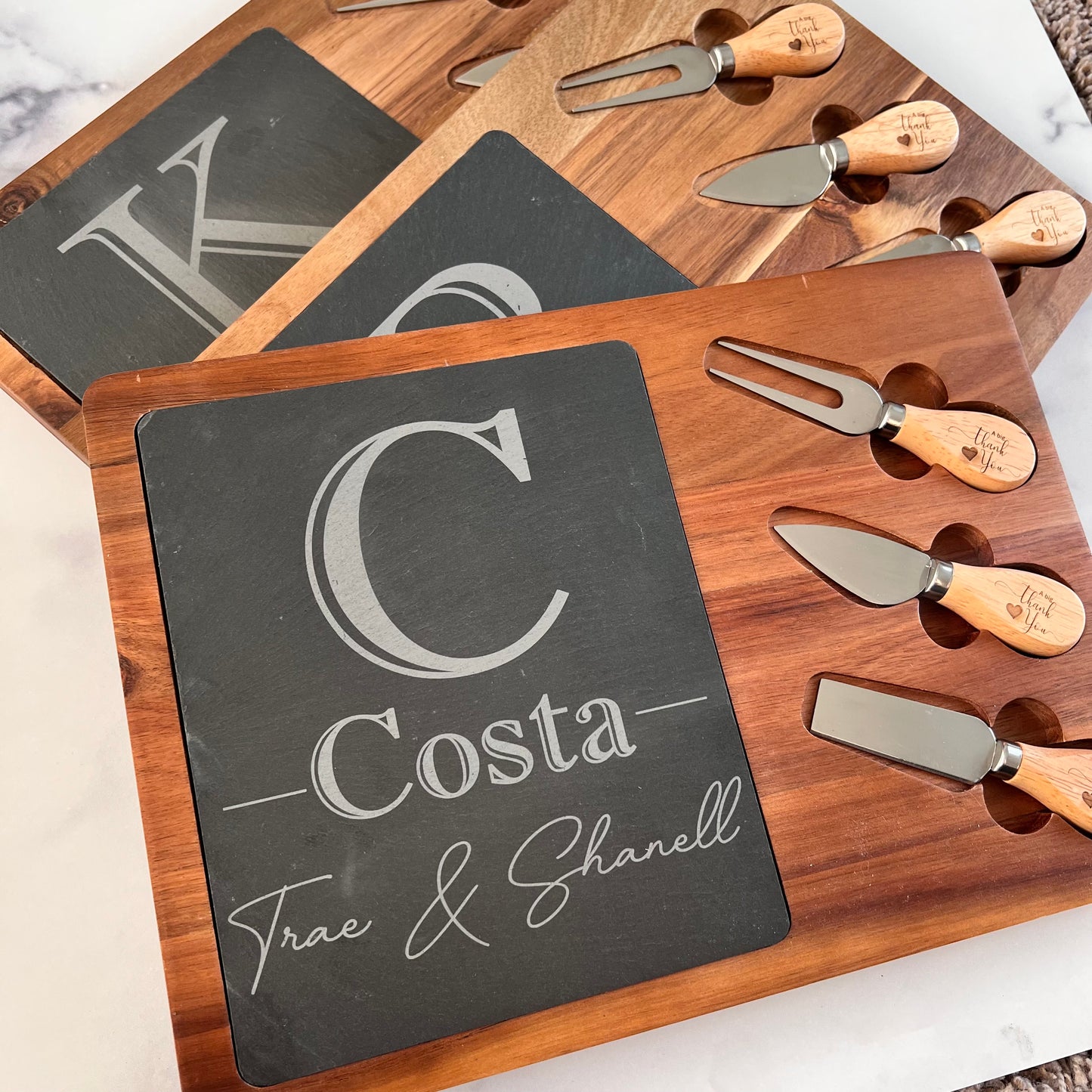 Personalized Slate Cheeseboards