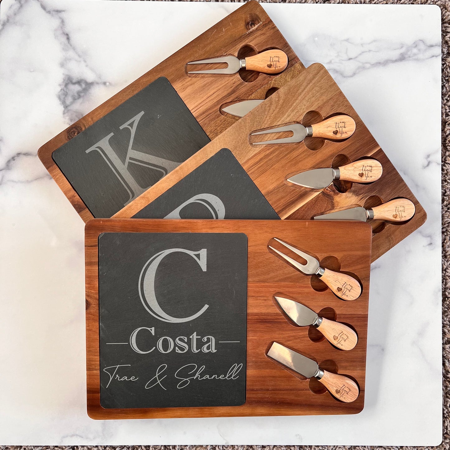 Personalized Slate Cheeseboards