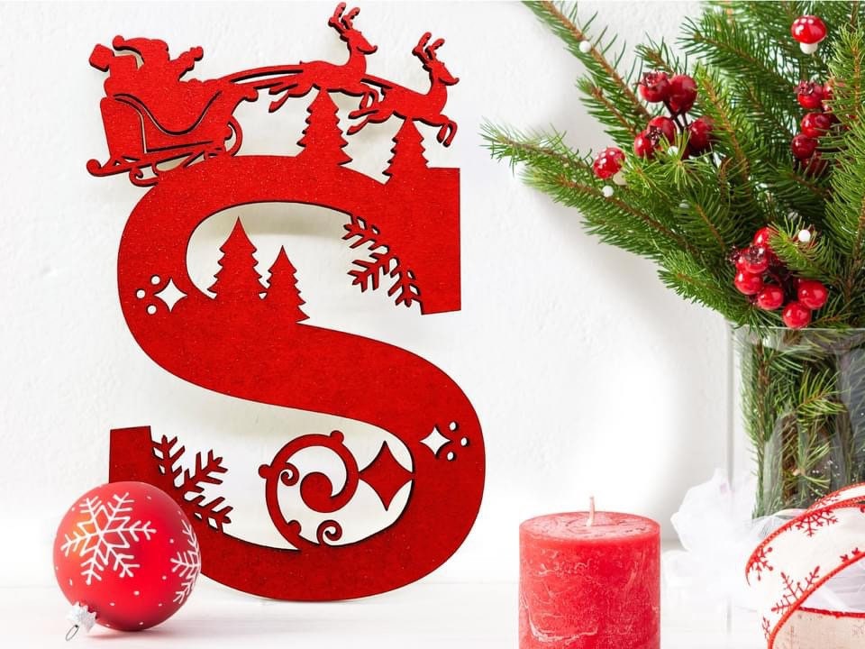Christmas Last name sign, family name sign, monogram sign, wedding sign