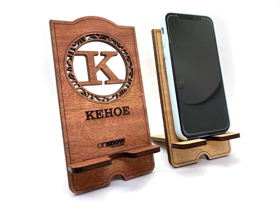 Phone and Tablet Holder For Desk, Personalized Phone Stand, Phone Docking Station, Desk Accessory, Engraved Phone Holder, Phone Stand