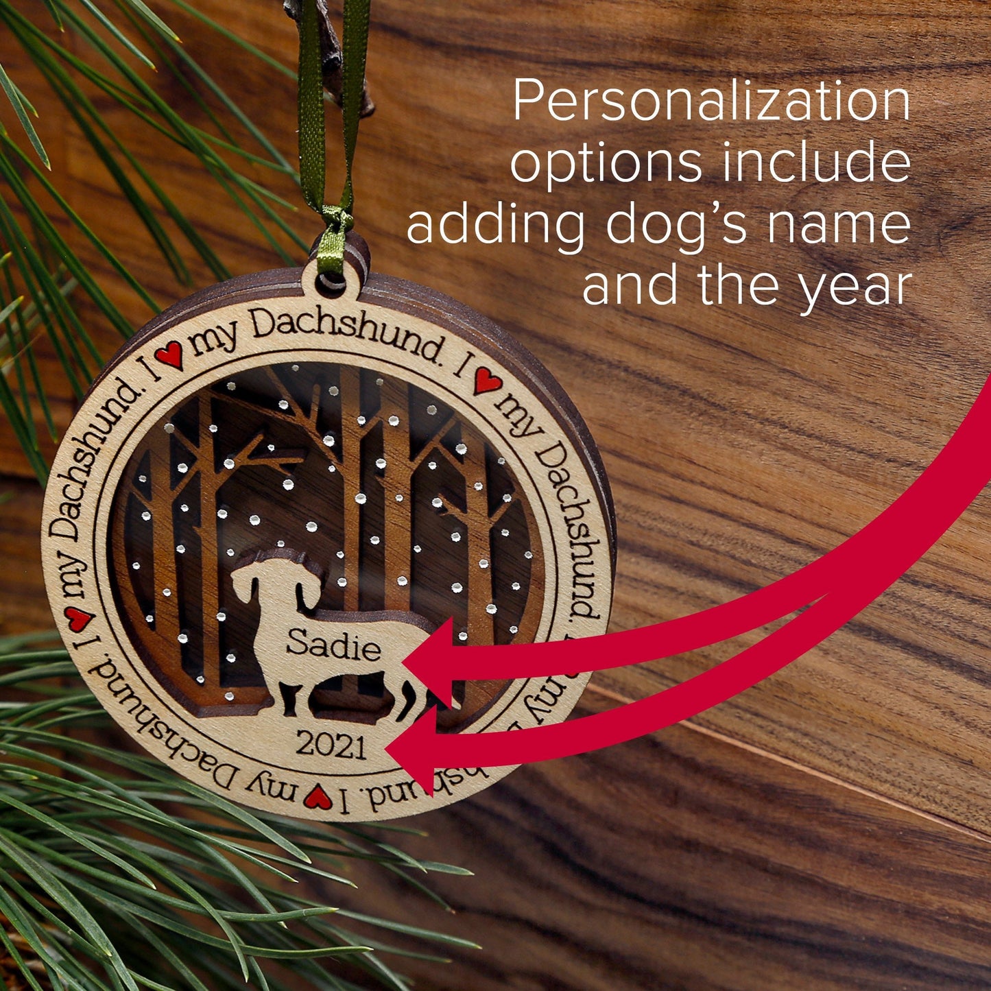 Personalized Pet Ornament, Custom Dog Christmas Ornament, Gifts for Pets, Gifts for Dogs
