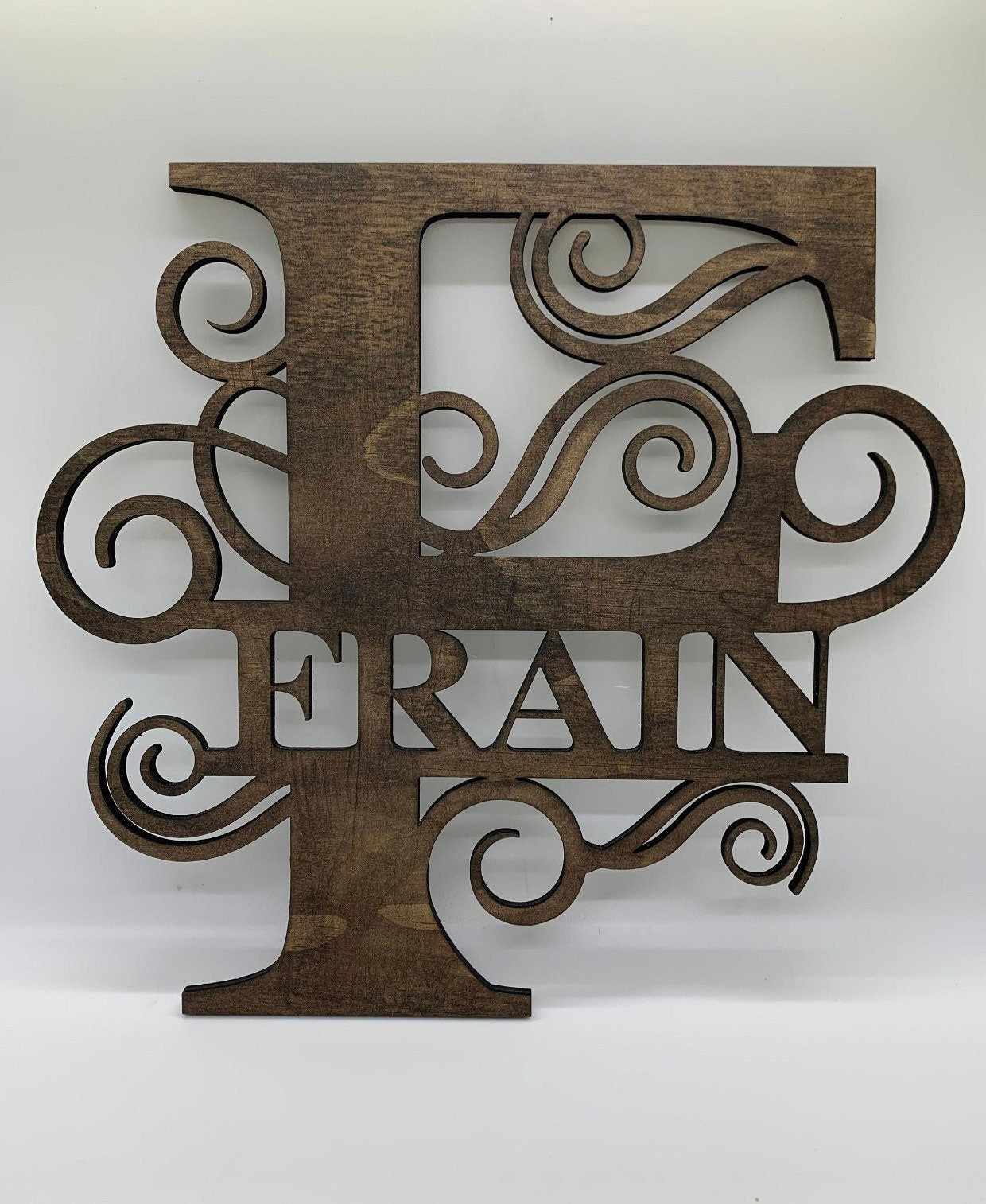 Last name sign, family name sign, monogram sign, wedding sign