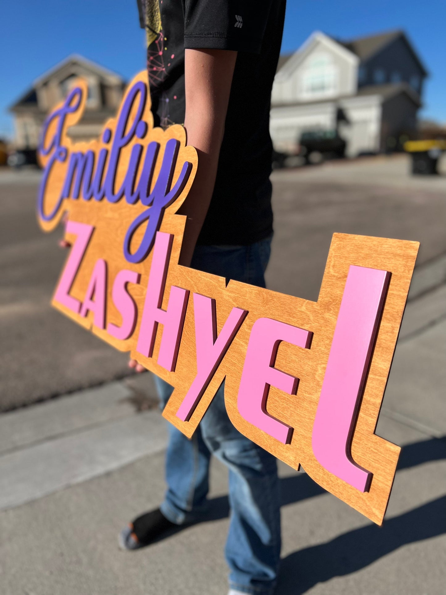 Baby Name Sign, Name Sign, Large Wood Name Sign