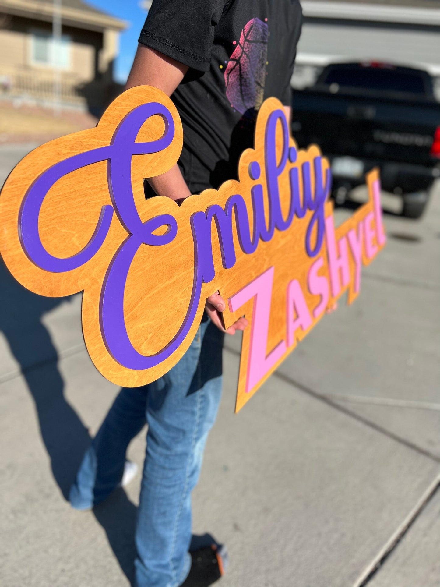 Baby Name Sign, Name Sign, Large Wood Name Sign