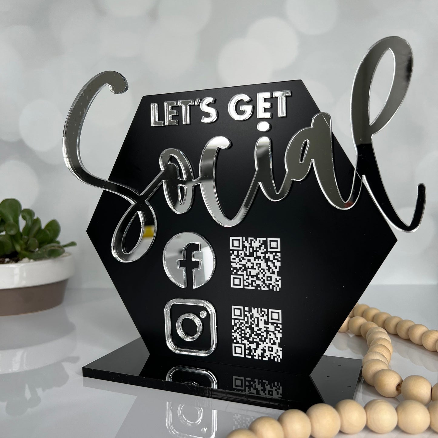 QR Code Keychain, Custom Keychain, Venmo Keychain, Acrylic Keychain