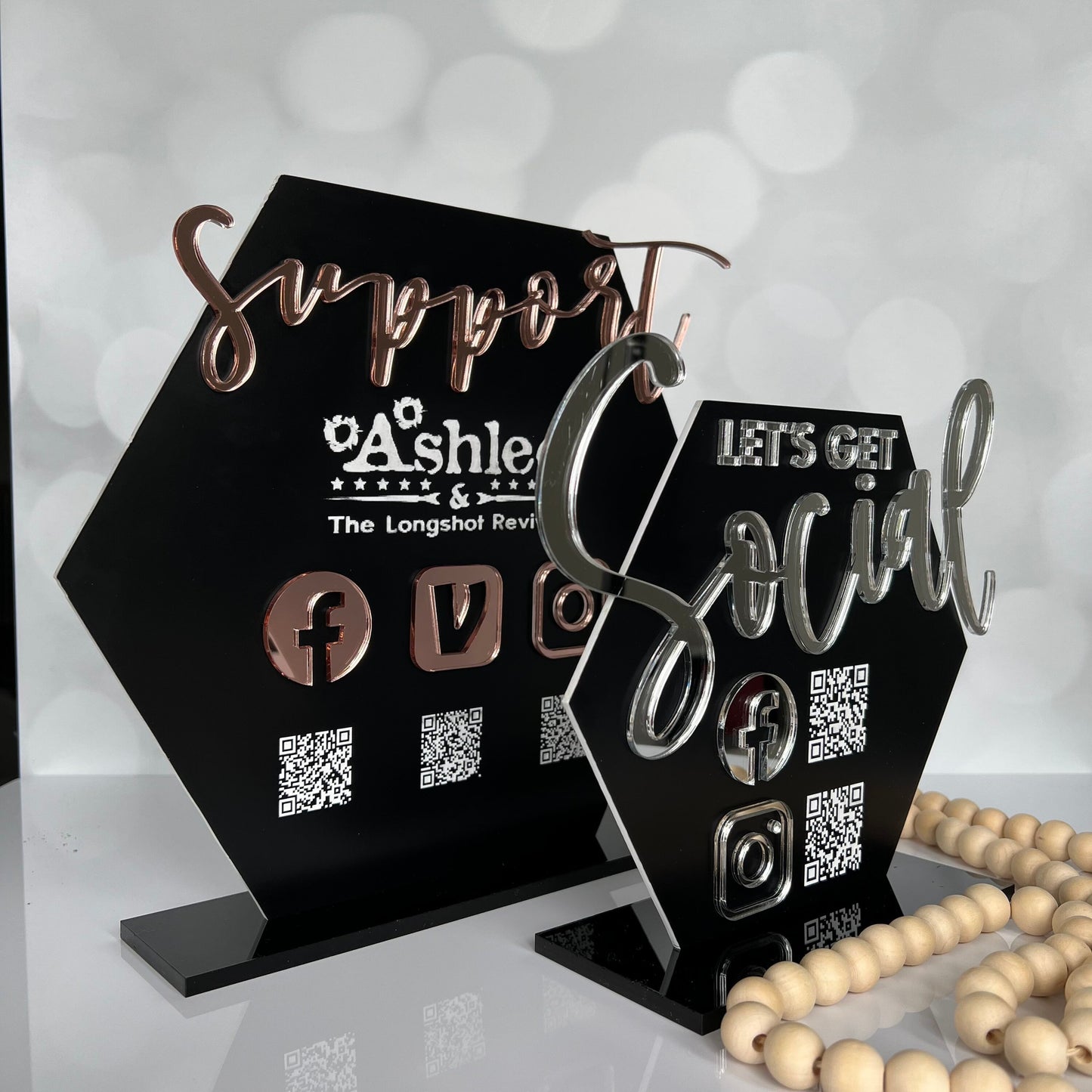 QR Code Keychain, Custom Keychain, Venmo Keychain, Acrylic Keychain