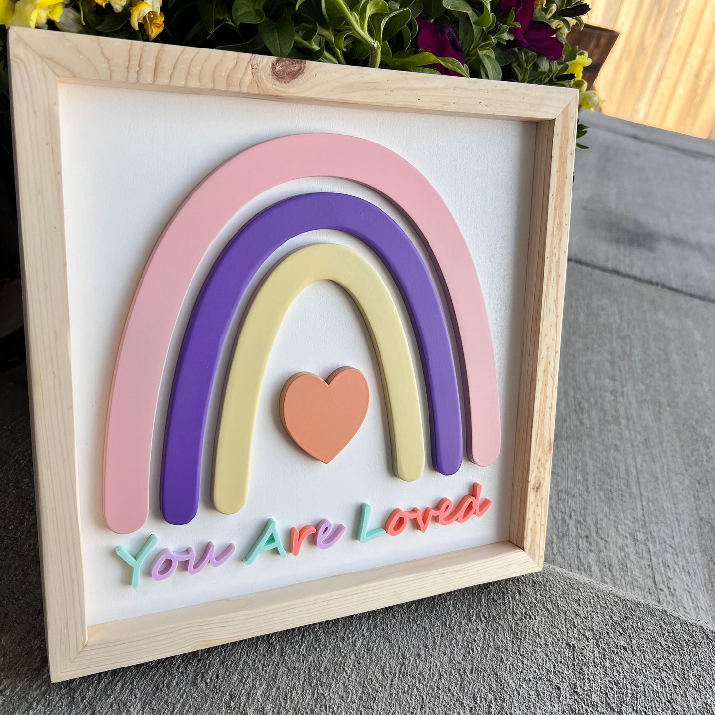 3d Rainbow Sign, Rainbow Boho Decor, Rainbow Nursery Sign