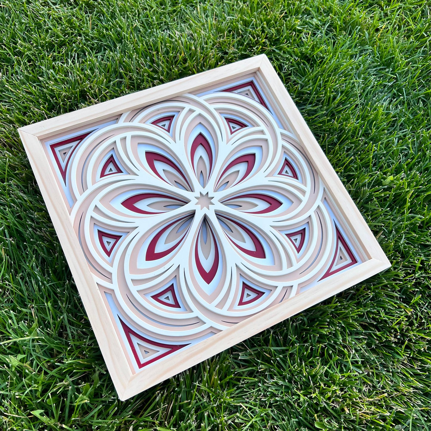 Mandala Wall Art, Multi-Layer Wooden Wall Art, 3d Decor