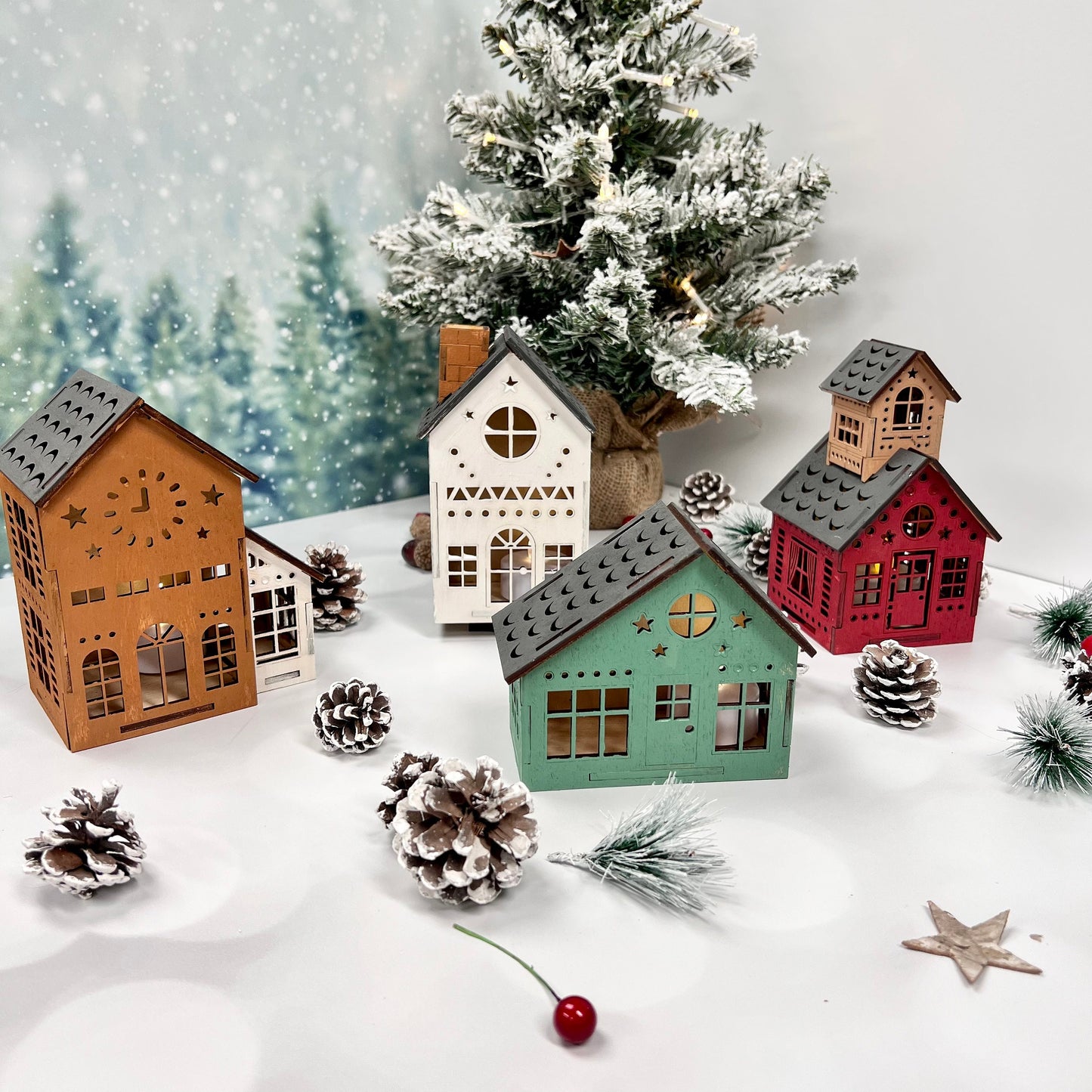 DIY Christmas Village, Holiday Village DIY