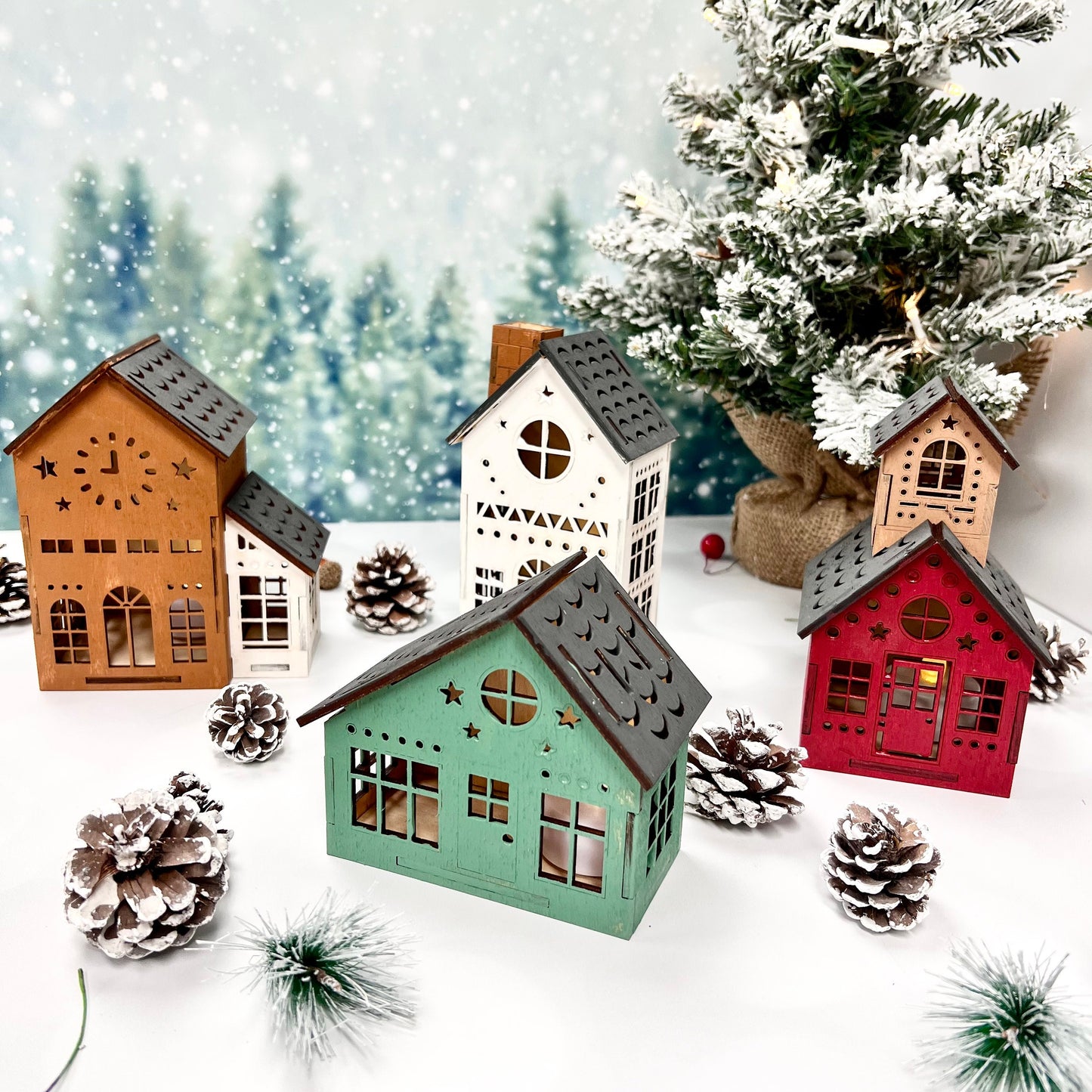 DIY Christmas Village, Holiday Village DIY