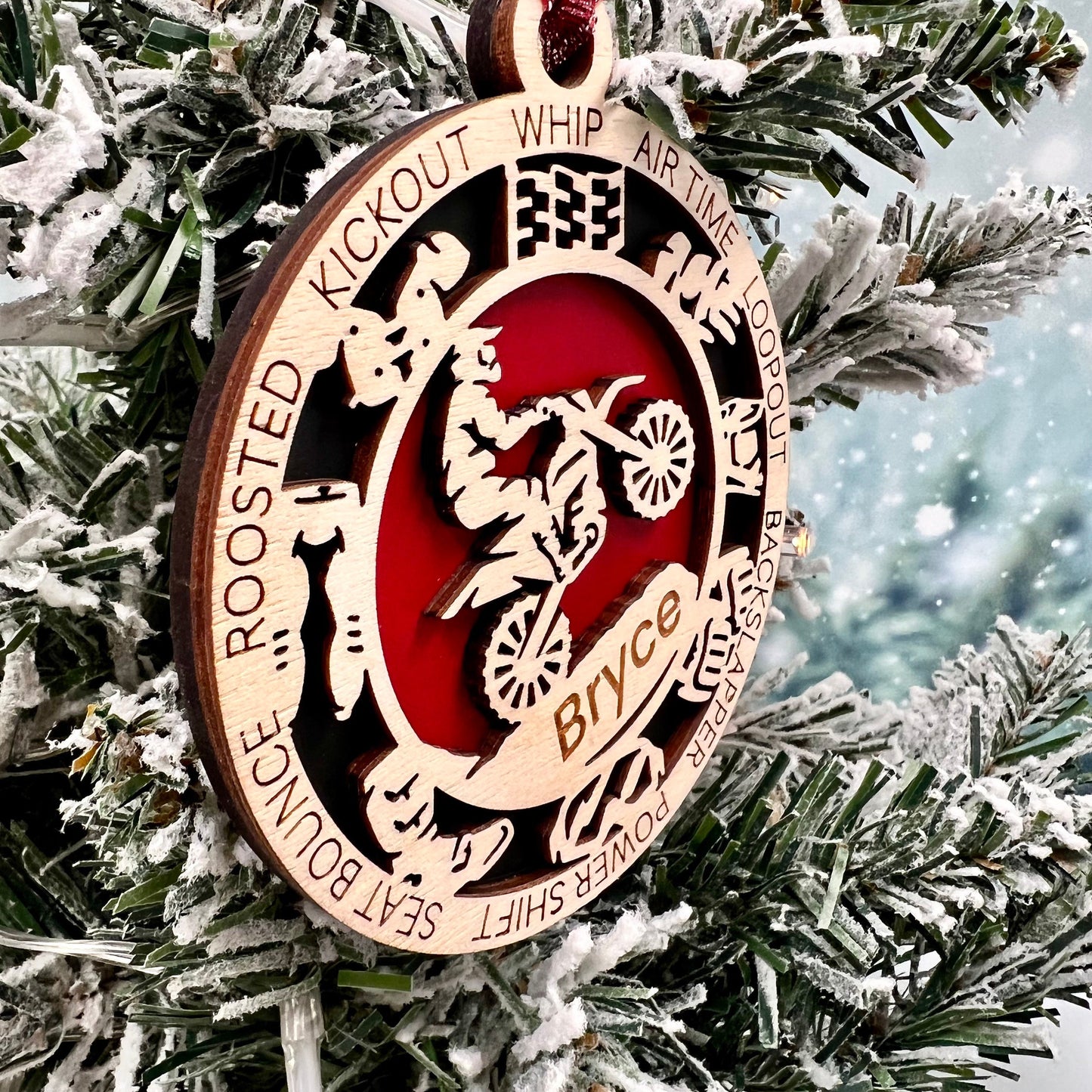 Motor cross Ornament, motor cross gift, Personalized ornaments