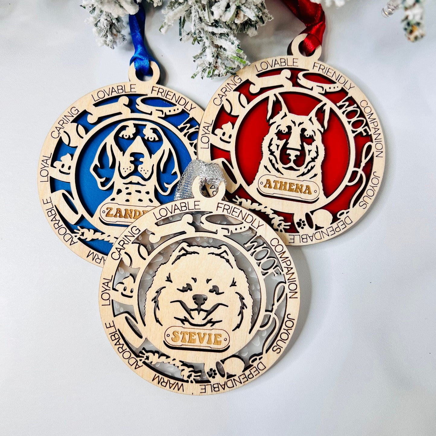 Personalized Dog Ornament, Pet Ornaments