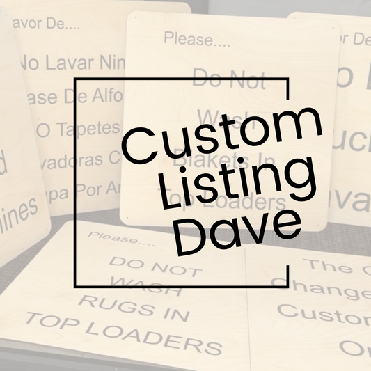 Custom Listing for Dave
