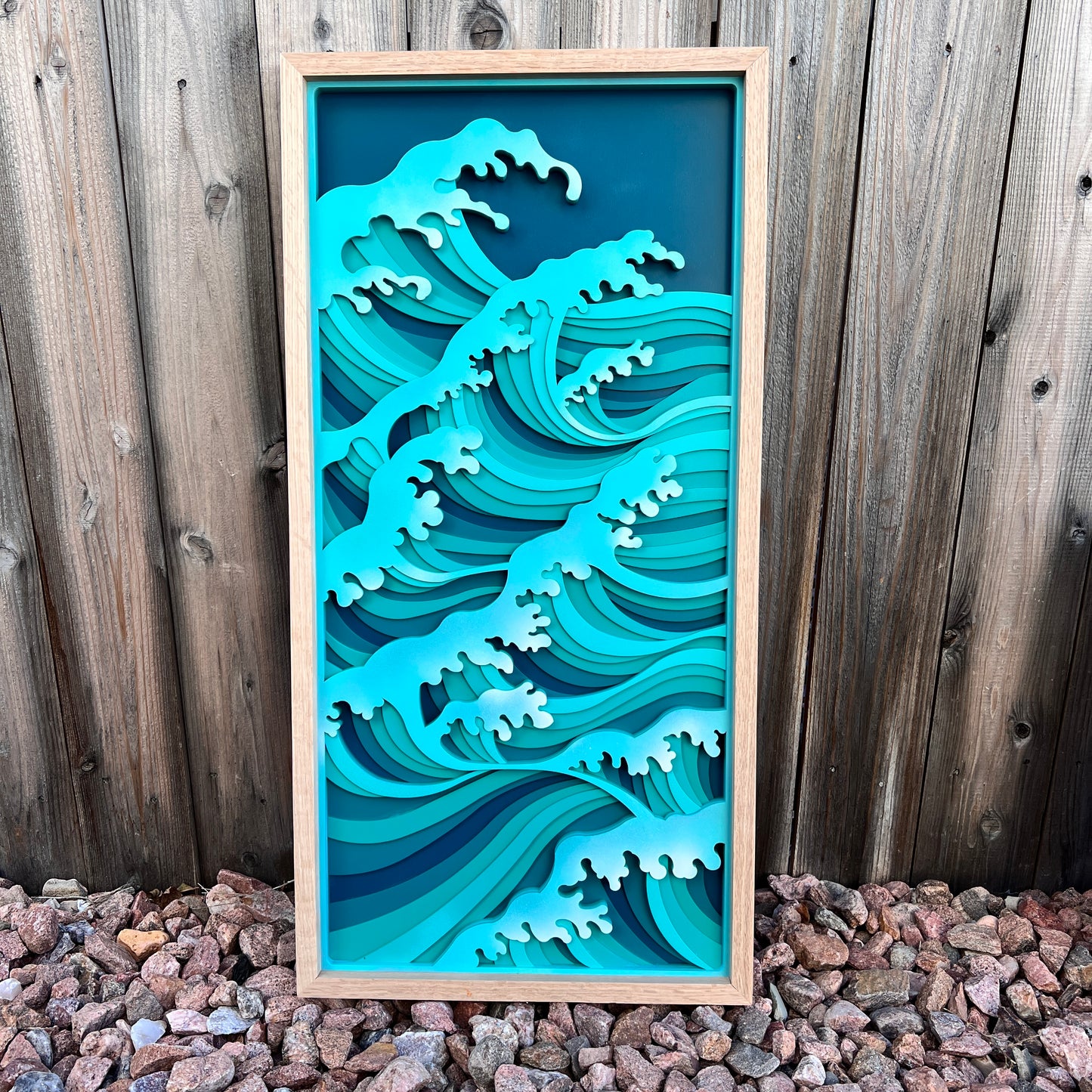 Large Ocean Wave Mandala