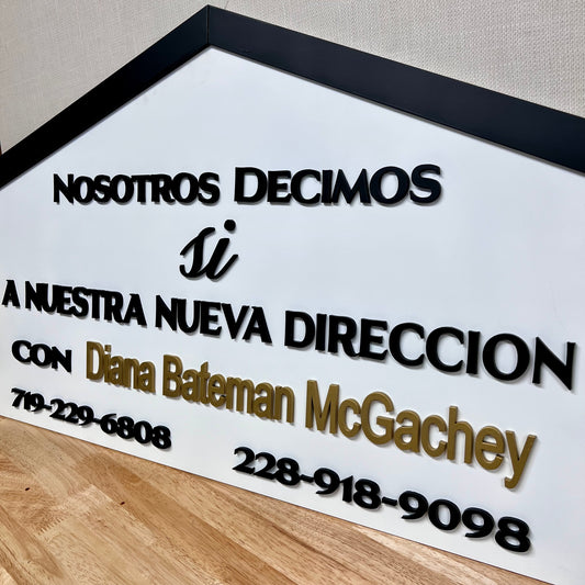 Double sided Realtor Closing Sign