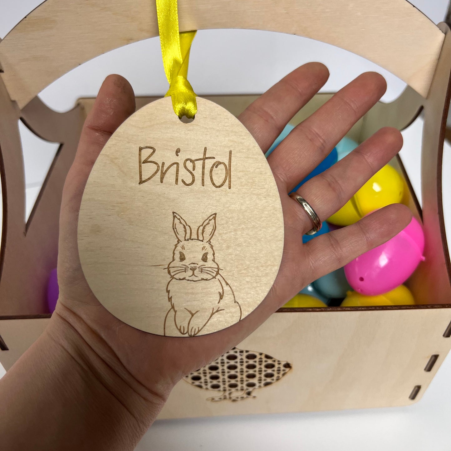 Engraved Personalized Easter Tag