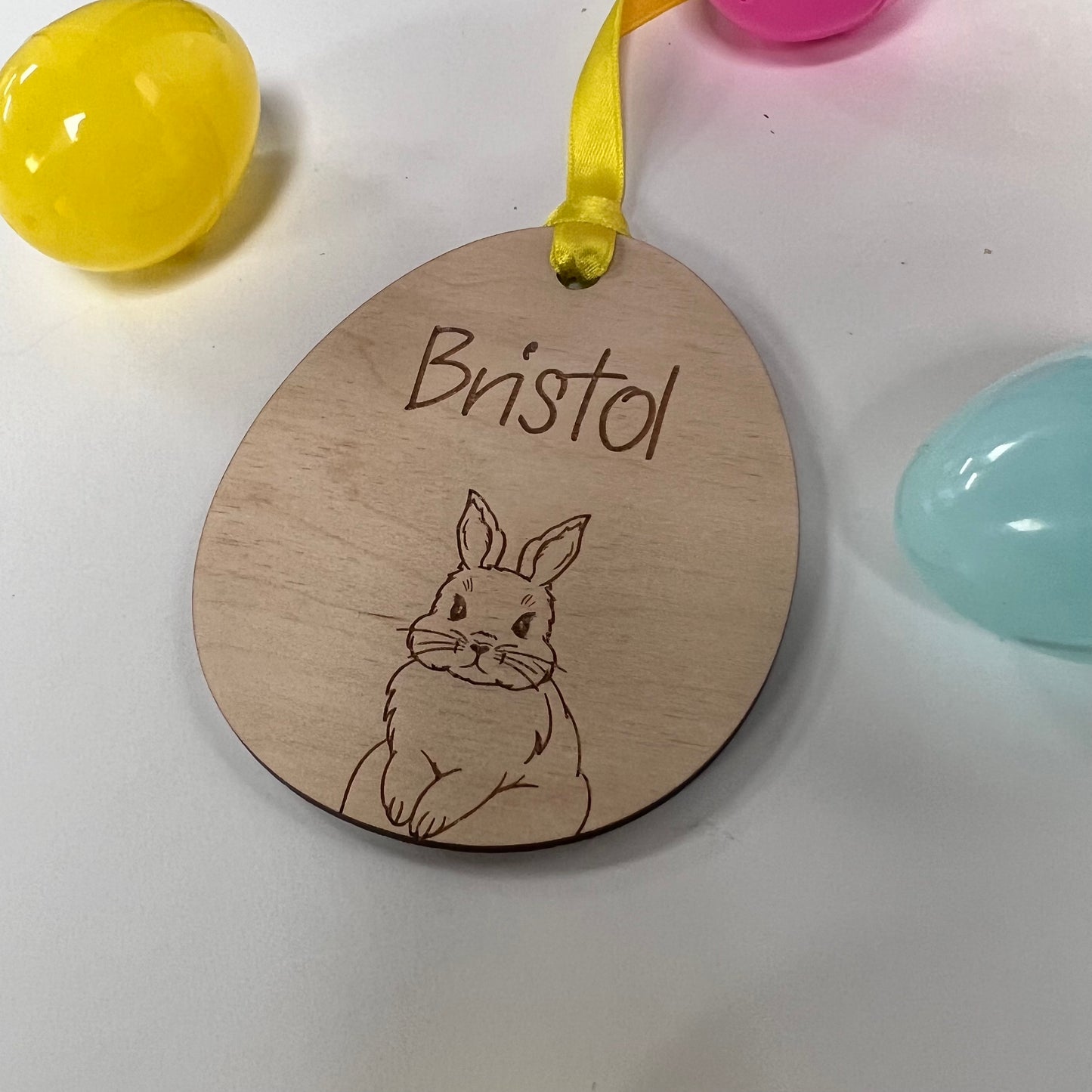 Engraved Personalized Easter Tag