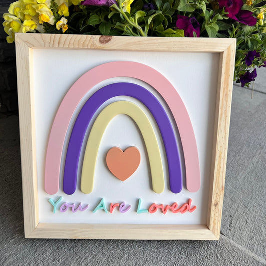 3d Rainbow Sign, Rainbow Boho Decor, Rainbow Nursery Sign