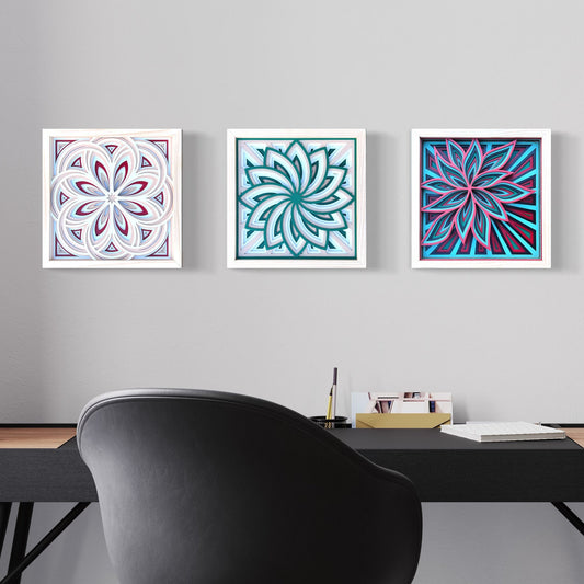 Mandala Wall Art, Multi-Layer Wooden Wall Art, 3d Decor